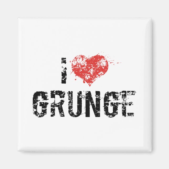 Jag älskar Grunge Magnet (Framsidan)