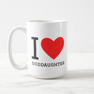Jag älskar guddotter kaffemugg