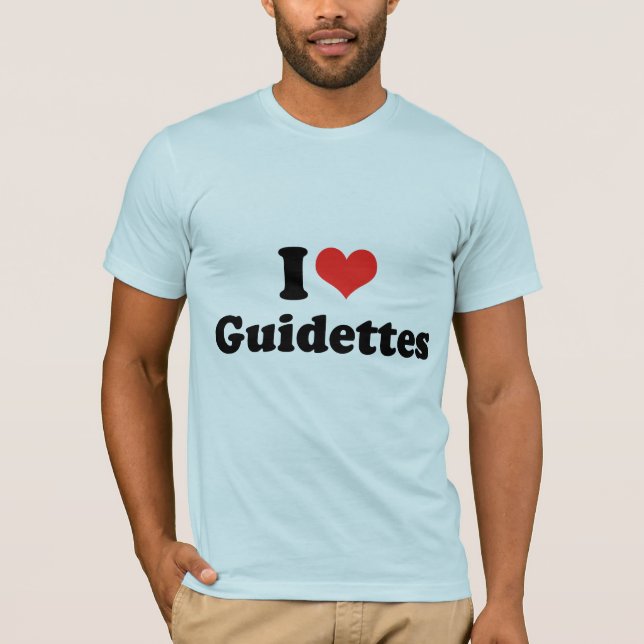 Jag älskar Guidettes Tee Shirt (Framsida)