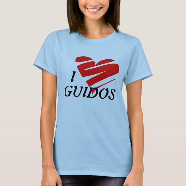 Jag älskar Guidos, skjorta, Tee (Framsida)