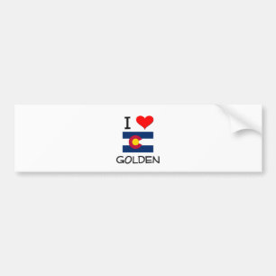 Jag älskar GULD- Colorado Bildekal