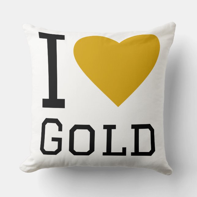 Jag älskar guld kudde (Framsida)