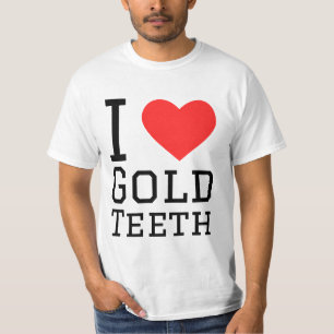 Jag älskar guldtänder t shirt