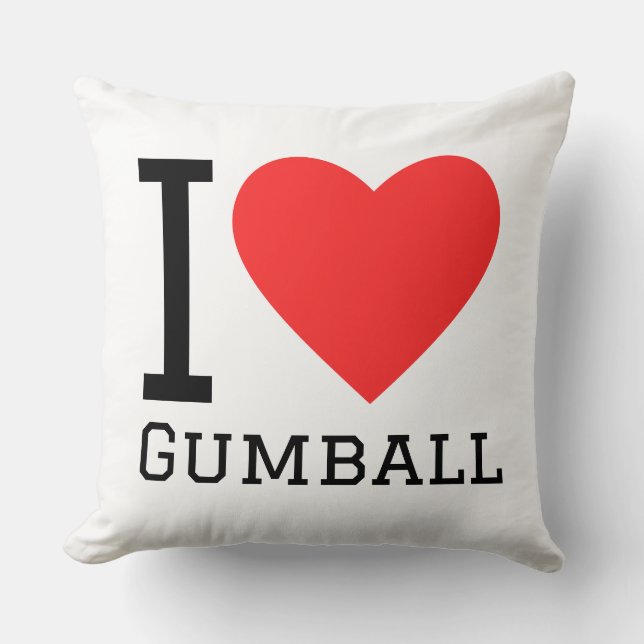 Jag älskar gumball kudde (Framsida)