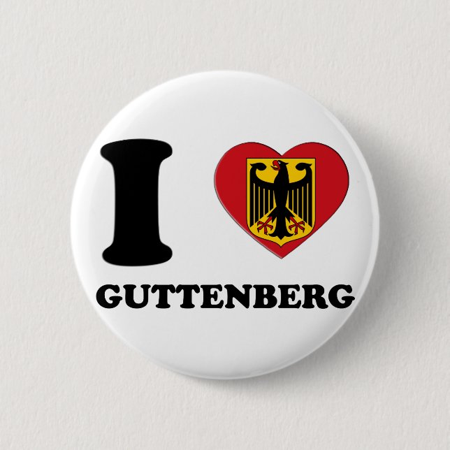 JAG ÄLSKAR GUTTENBERG KNAPP (Framsida)