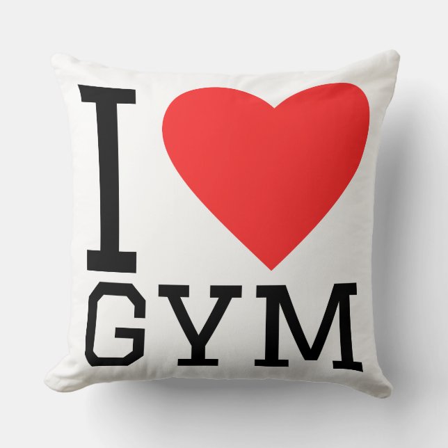 Jag älskar gym kudde (Framsida)