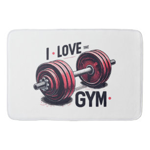 Jag älskar gymmet badrumsmatta