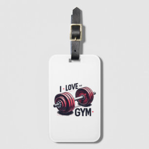 Jag älskar gymmet bagagebricka