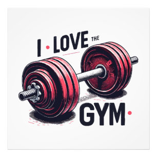 Jag älskar gymmet fototryck