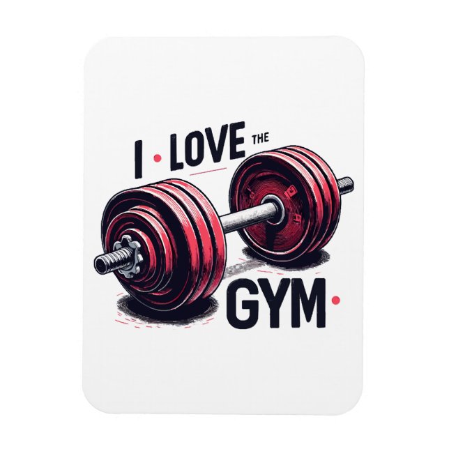 Jag älskar gymmet magnet (Vertikal)