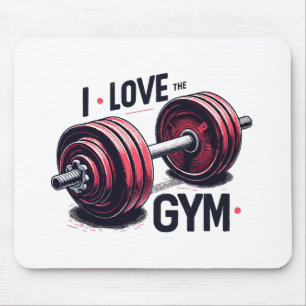 Jag älskar gymmet musmatta