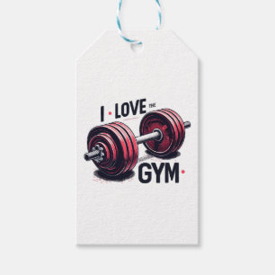 Jag älskar gymmet presentetikett
