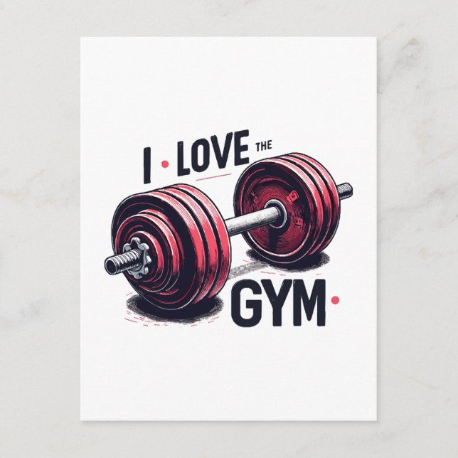 Jag älskar gymmet tilläggskort (Framsida)
