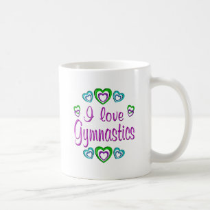 Jag älskar gymnastik kaffemugg