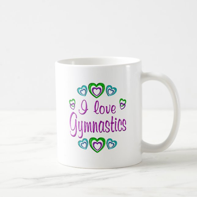 Jag älskar gymnastik kaffemugg (Höger)