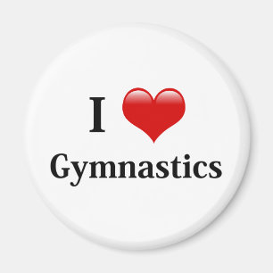 Jag älskar gymnastik magnet