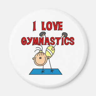 Jag älskar gymnastik magnet
