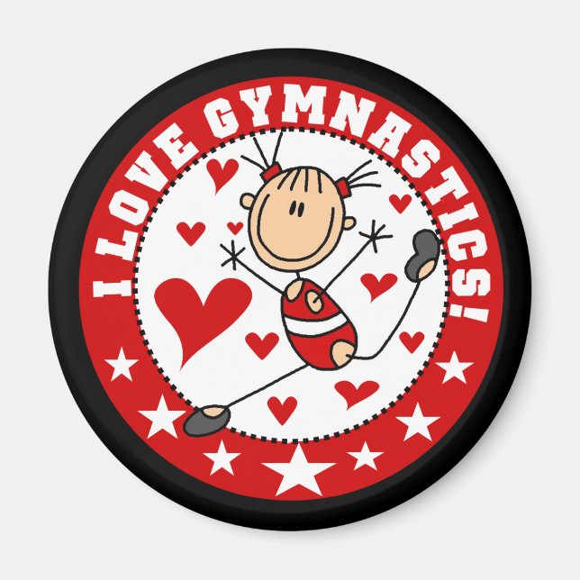 Jag älskar gymnastik magnet (Framsidan)