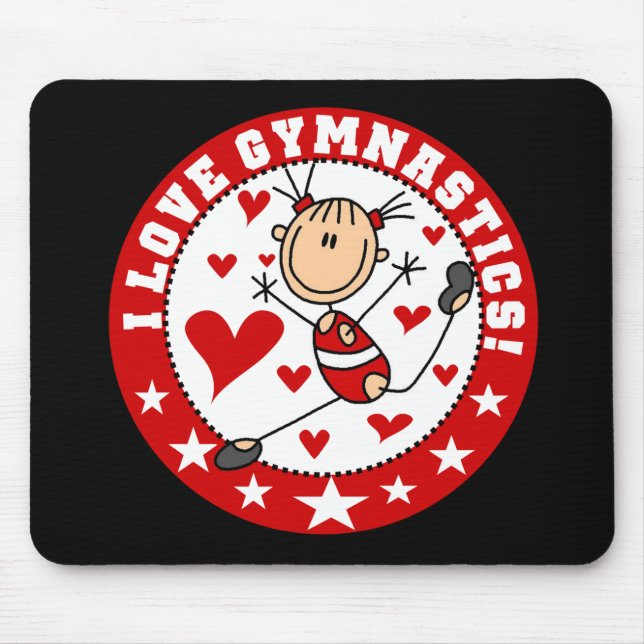 Jag älskar gymnastik musmatta (Framsidan)