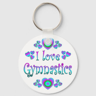 Jag älskar gymnastik nyckelring