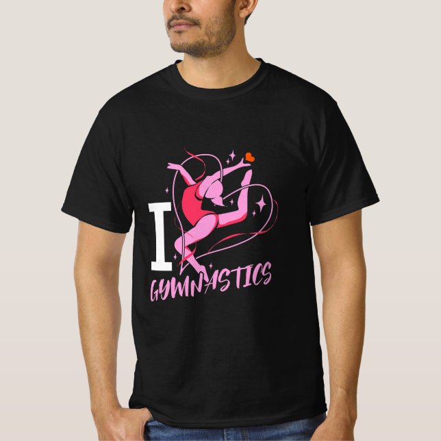 Jag älskar gymnastik t shirt (Framsida)