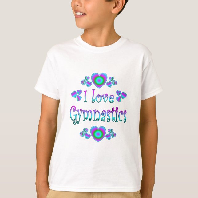 Jag älskar gymnastik tee (Framsida)