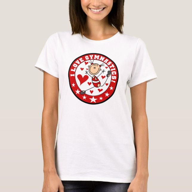 Jag älskar gymnastik tee (Framsida)