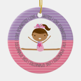 JAG ÄLSKAR GYMNASTIKjulprydnaden Julgransprydnad Keramik