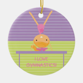 JAG ÄLSKAR GYMNASTIKjulprydnaden Julgransprydnad Keramik