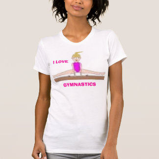 Jag älskar GYMNASTIKkvinnaT-tröja T Shirt