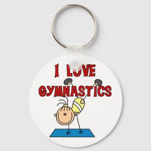 Jag älskar gymnastikTshirts och gåvor Nyckelring