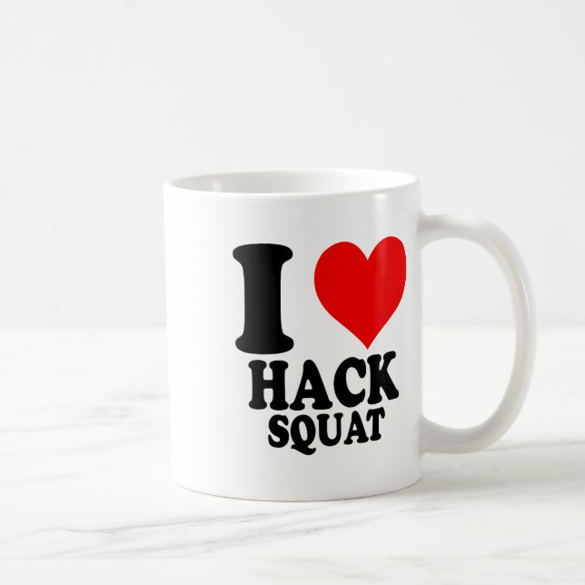Jag älskar Hack Squat  Kaffemugg (Höger)