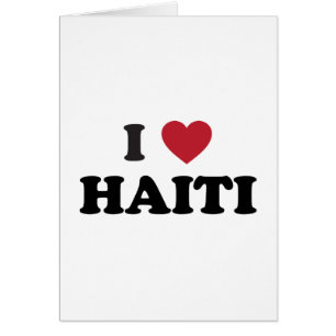 Jag älskar Haiti Hälsningskort