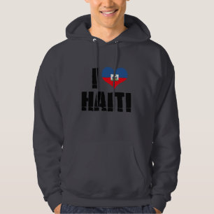 JAG ÄLSKAR HAITI SWEATSHIRT MED LUVA