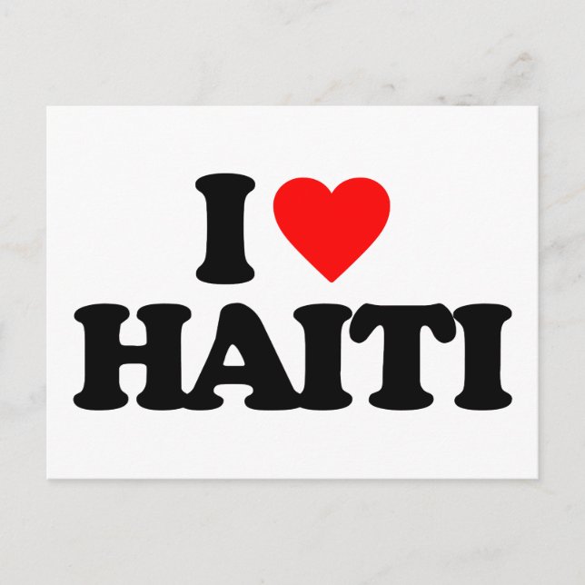 JAG ÄLSKAR HAITI VYKORT (Framsida)