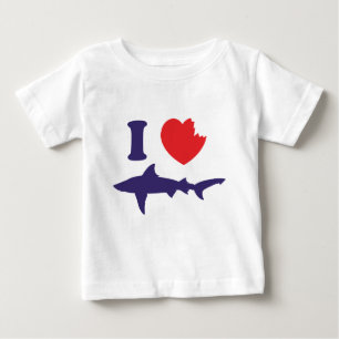 Jag älskar hajar t shirt