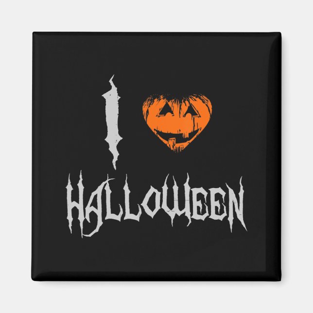 Jag älskar Halloween  Magnet (Framsidan)