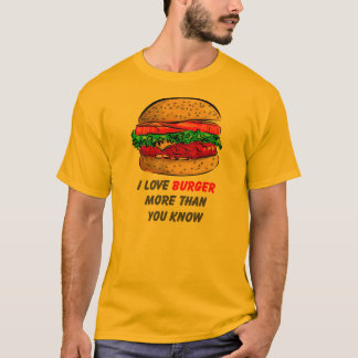 Jag älskar hamburgaretshirten tee shirt