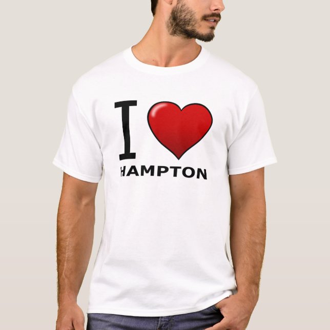 JAG ÄLSKAR HAMPTON, VA - VIRGINIA TEE (Framsida)