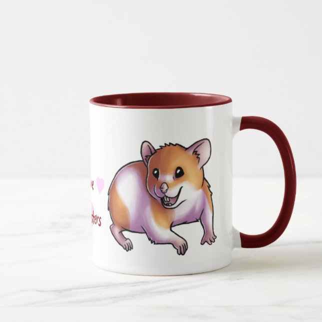 Jag älskar Hamsters Mugg (Höger)