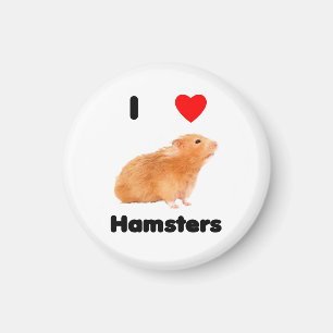 Jag älskar hamstrar Magnet