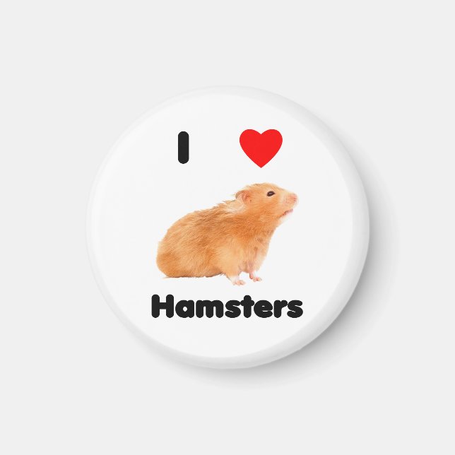 Jag älskar hamstrar Magnet (Framsidan)
