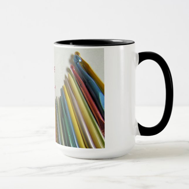 Jag älskar handarbete & virkar muggen mugg (Höger)