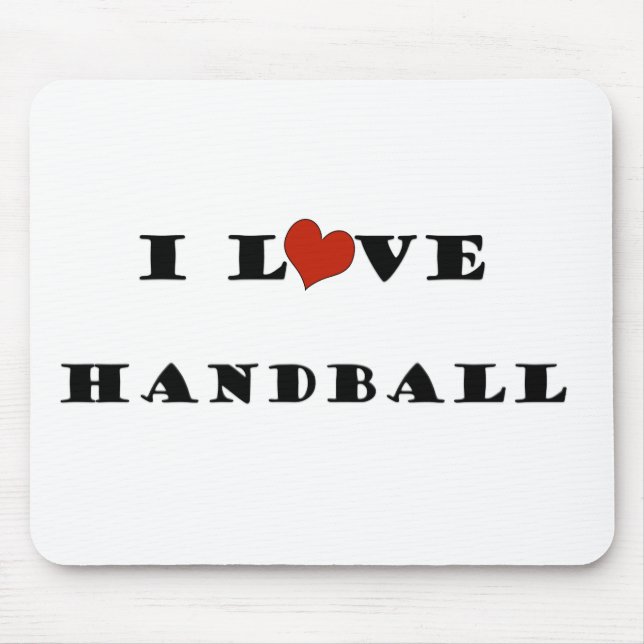 Jag älskar Handball.png Musmatta (Framsidan)