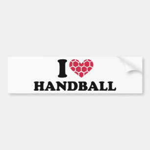 Jag älskar handboll bildekal