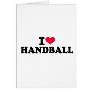 Jag älskar handboll hälsningskort