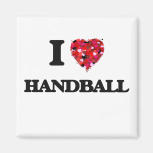 Jag älskar handboll magnet