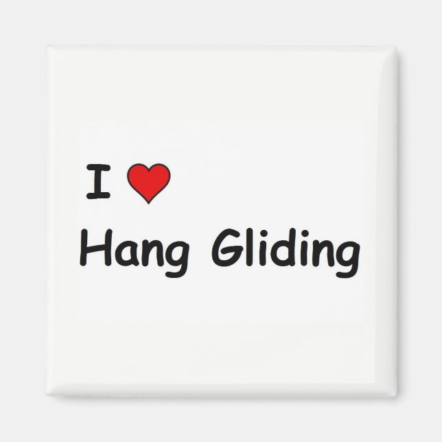 Jag älskar hängflygning magnet (Framsidan)