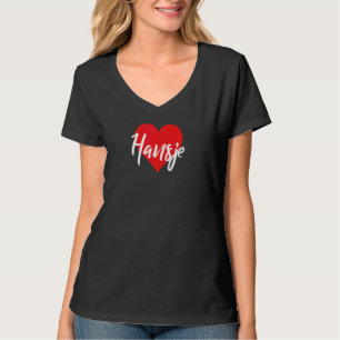Jag älskar Hansje förnamn Kärlek Hjärta T Shirt