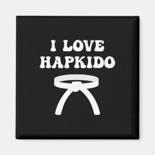 Jag älskar Hapkido asiatisk boxning Jiujitsu kickb Magnet